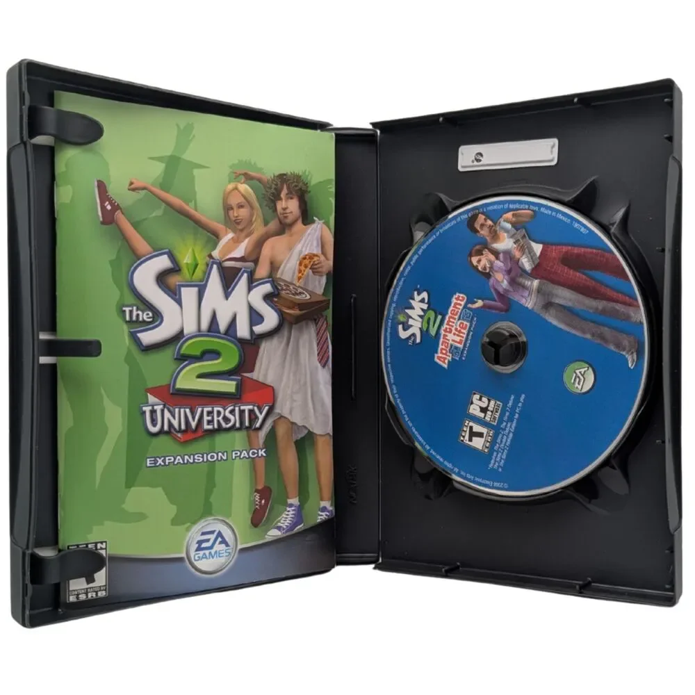 Sims 2 University (PC) – 2-Disc Set + Apartment Life Extra Disc